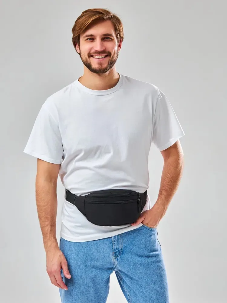 New Fashion Chest Bag For Men Black Waist Bag High Quality Women Shoulder Bag Multifunction Male Fanny Pack Crossbody Small Bag
