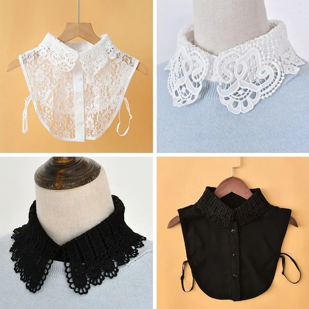 New Fashion Lace Doll Fake Collar Ladies Shawl Wrap Removable Detachable Lace False Collar Clothes Accessory