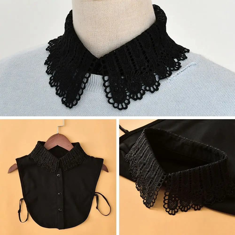 New Fashion Lace Doll Fake Collar Ladies Shawl Wrap Removable Detachable Lace False Collar Clothes Accessory