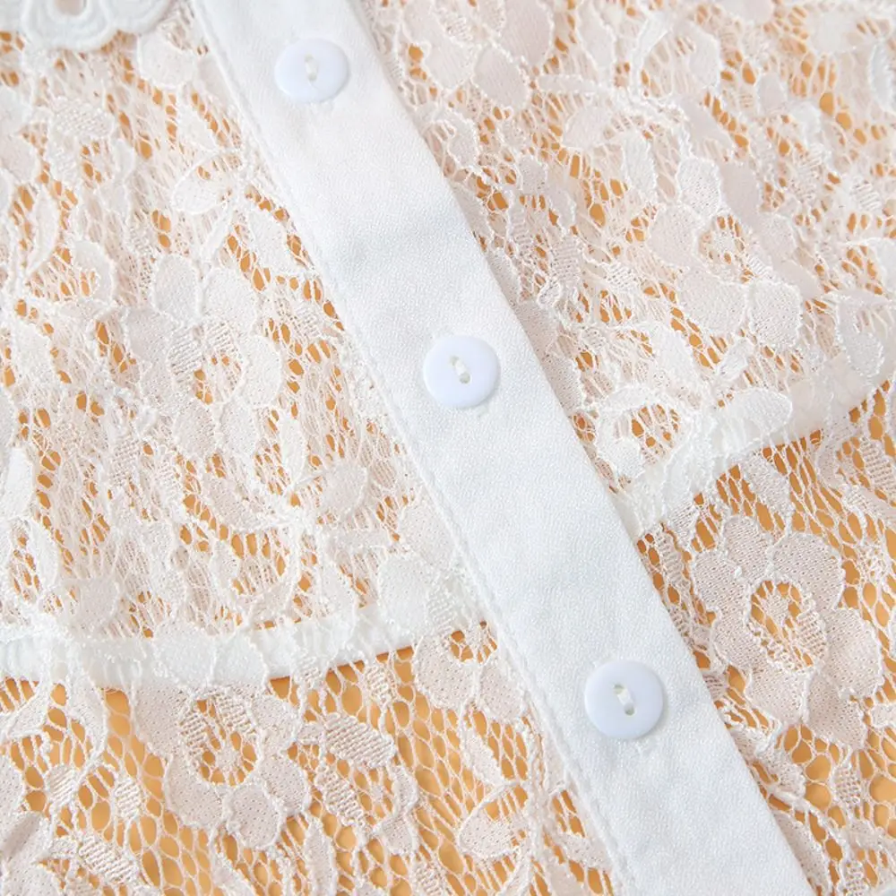 New Fashion Lace Doll Fake Collar Ladies Shawl Wrap Removable Detachable Lace False Collar Clothes Accessory