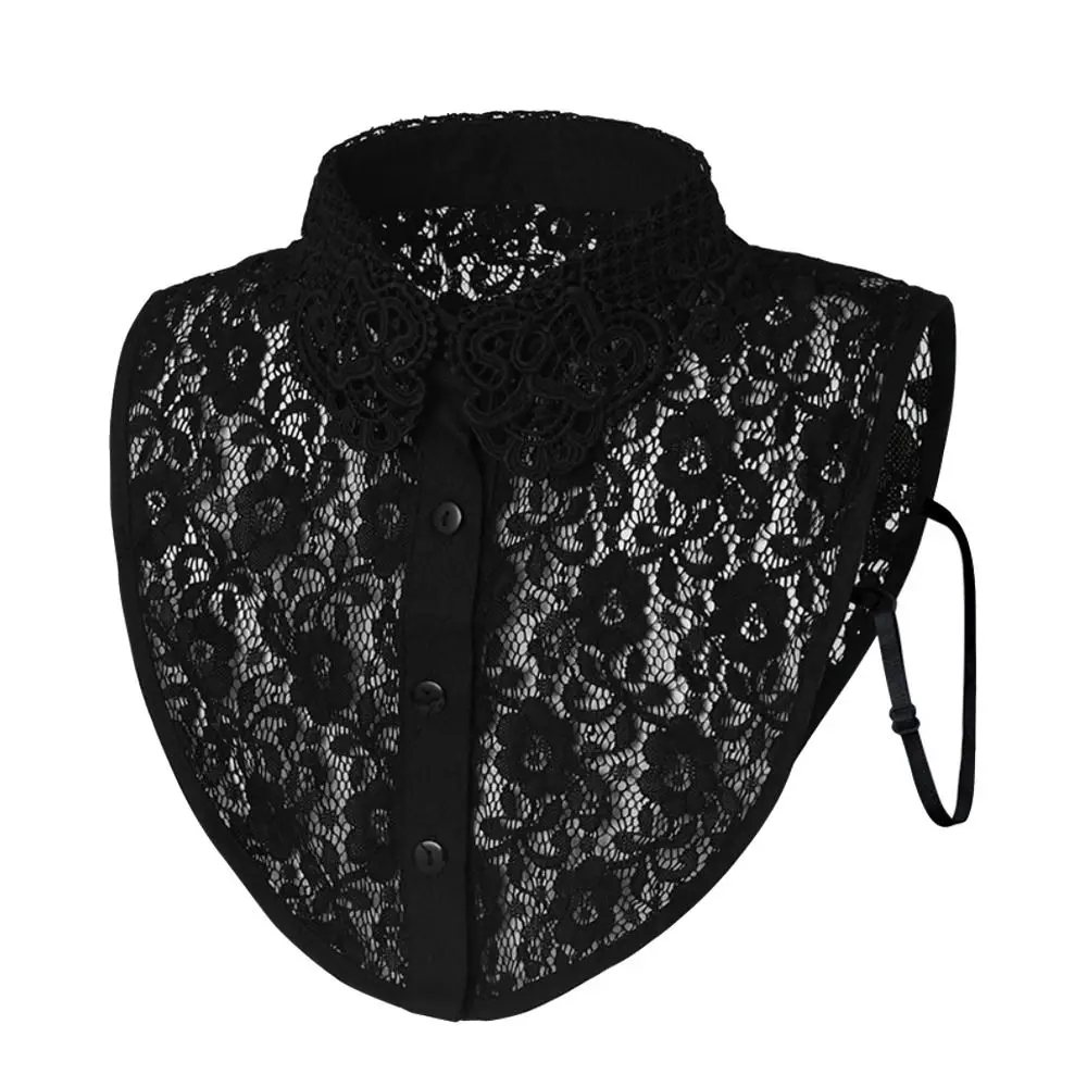 New Fashion Lace Doll Fake Collar Ladies Shawl Wrap Removable Detachable Lace False Collar Clothes Accessory