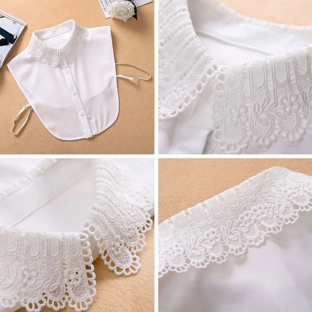 New Fashion Lace Doll Fake Collar Ladies Shawl Wrap Removable Detachable Lace False Collar Clothes Accessory