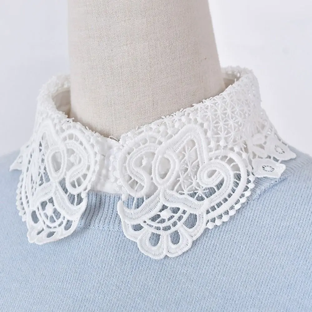 New Fashion Lace Doll Fake Collar Ladies Shawl Wrap Removable Detachable Lace False Collar Clothes Accessory