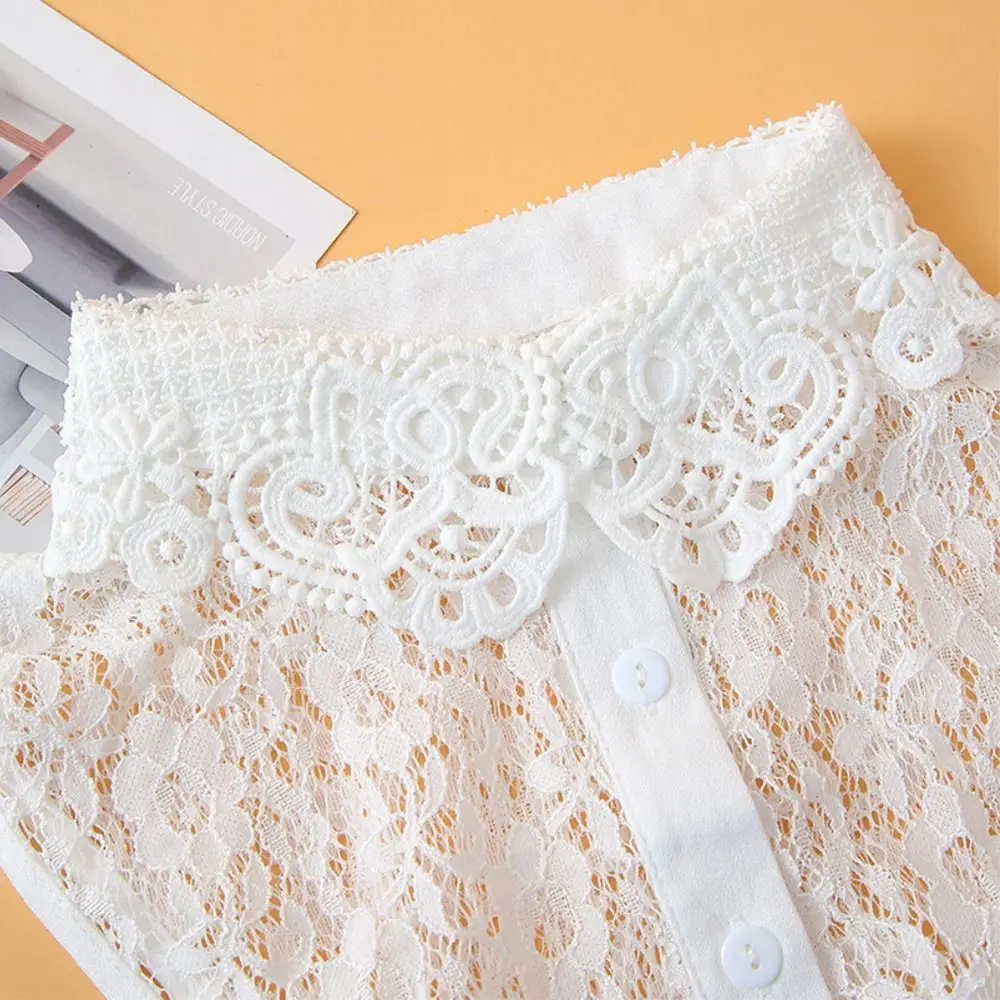 New Fashion Lace Doll Fake Collar Ladies Shawl Wrap Removable Detachable Lace False Collar Clothes Accessory