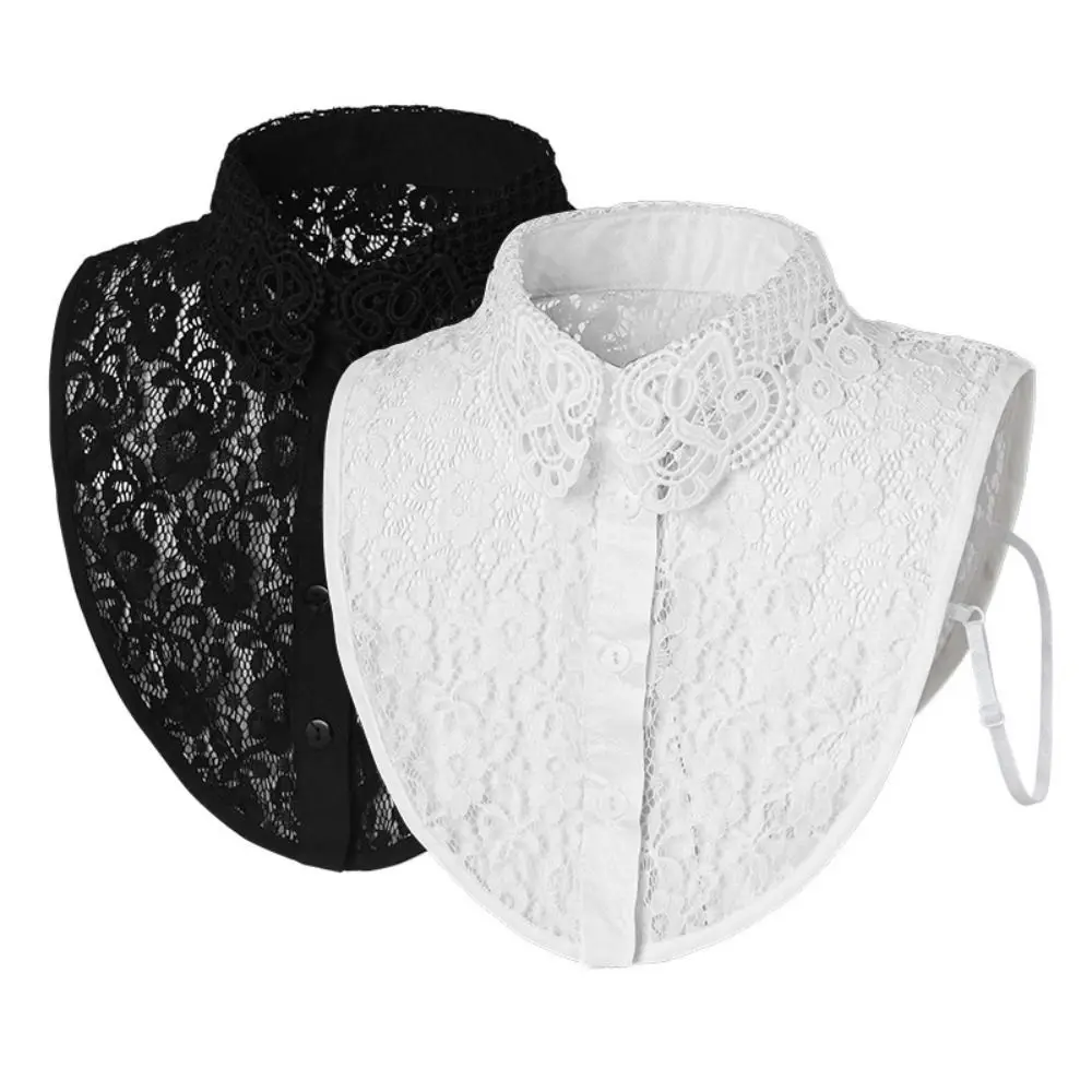 New Fashion Lace Doll Fake Collar Ladies Shawl Wrap Removable Detachable Lace False Collar Clothes Accessory