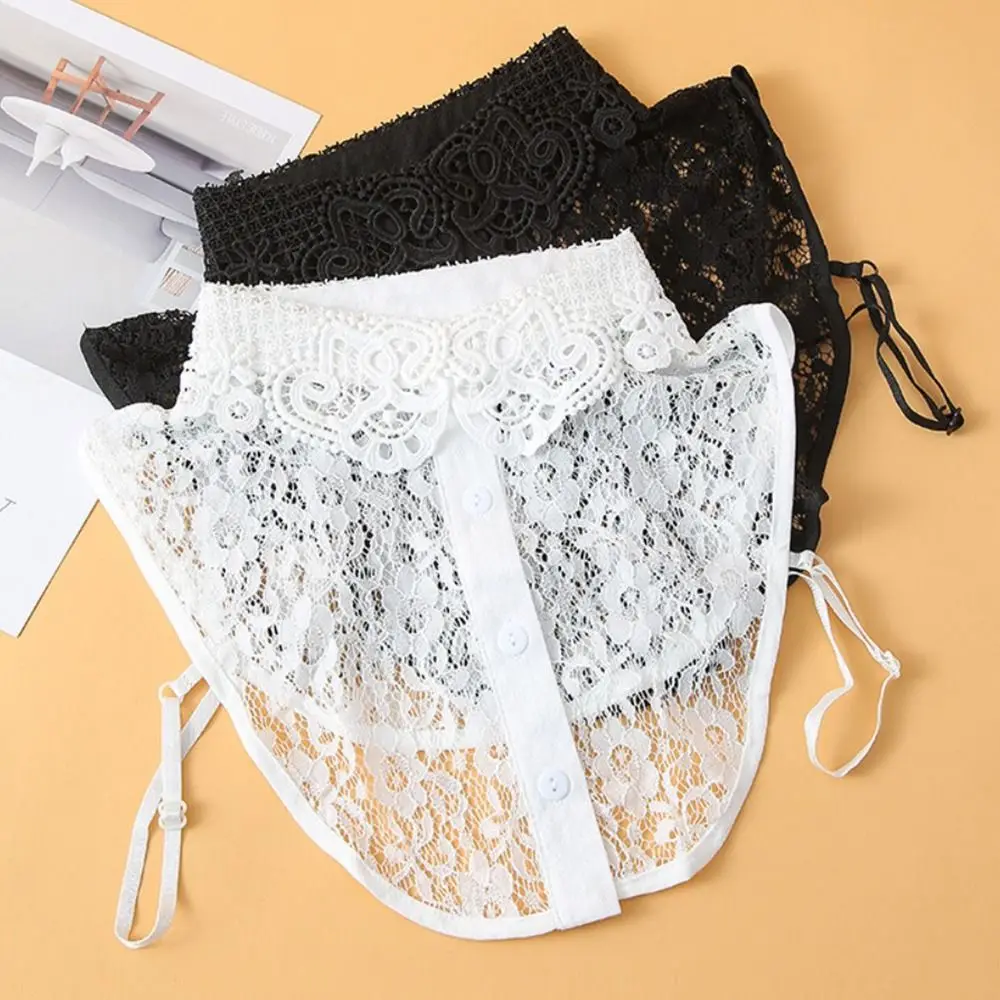 New Fashion Lace Doll Fake Collar Ladies Shawl Wrap Removable Detachable Lace False Collar Clothes Accessory