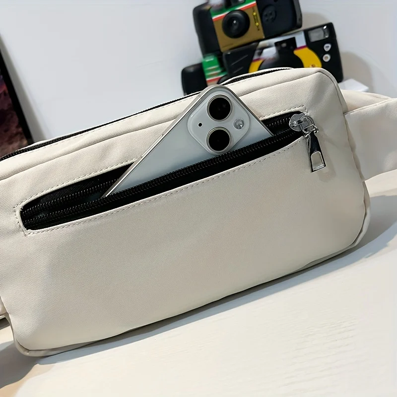 Japanese-Style Versatile Chest Bag for Women, Casual Sports Crossbody Bag for Men, Large Capacity Street Style Student Shoulder Bag, Trendy Waist Bag