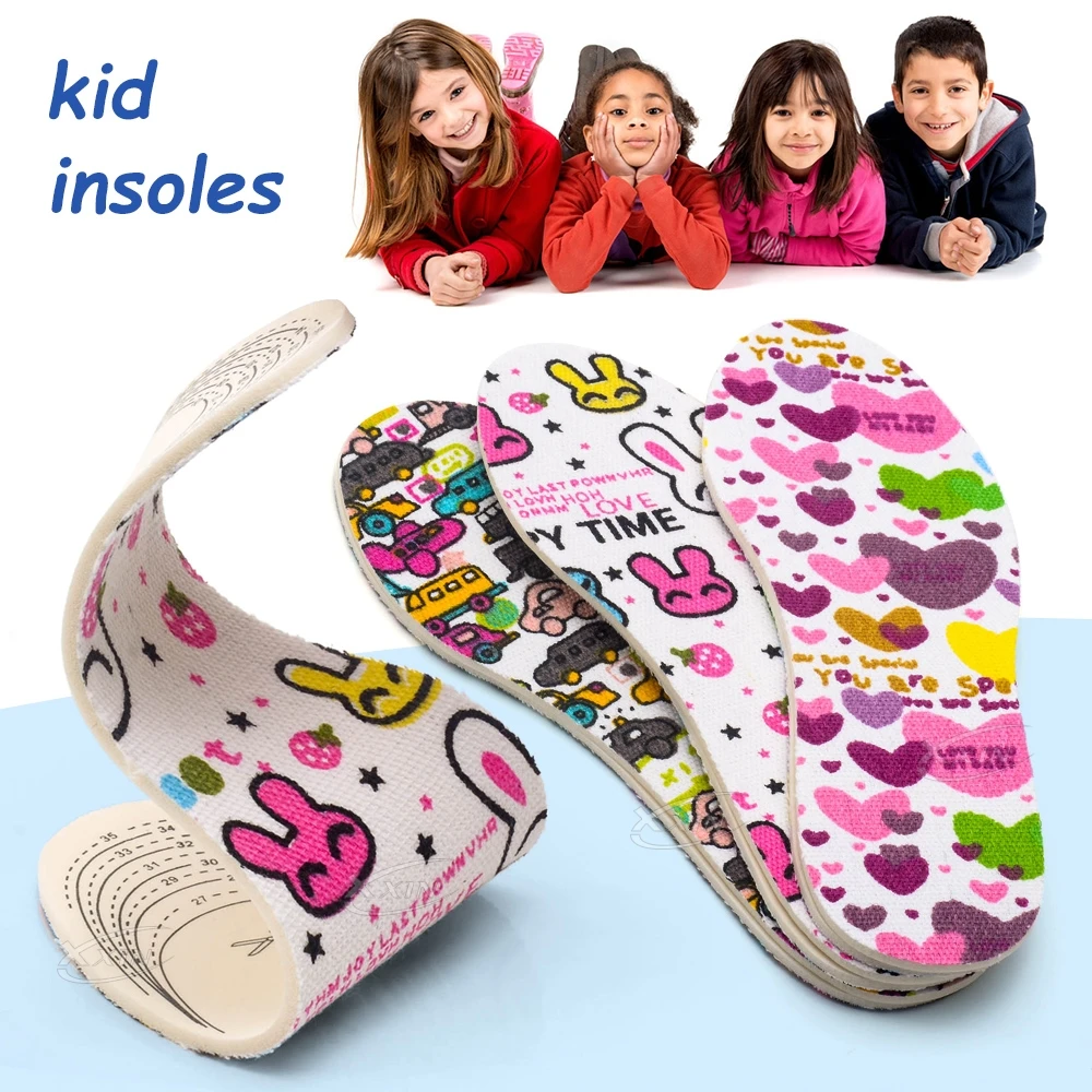 【Xxin】Children Insoles Soft Breathable Sports Insole Latex Non-Slip Shoe Insoles Size 26-36