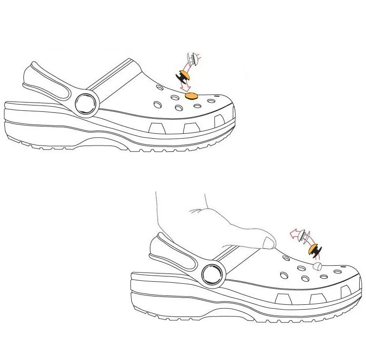 Pink Cool Cute Unique Collection Shoe Charms for Clogs Sandals Decoration Shoe Accessories Charms for Friends Gifts
