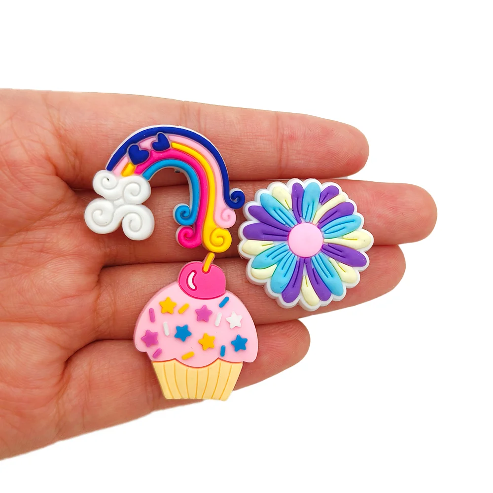 Pink Cool Cute Unique Collection Shoe Charms for Clogs Sandals Decoration Shoe Accessories Charms for Friends Gifts