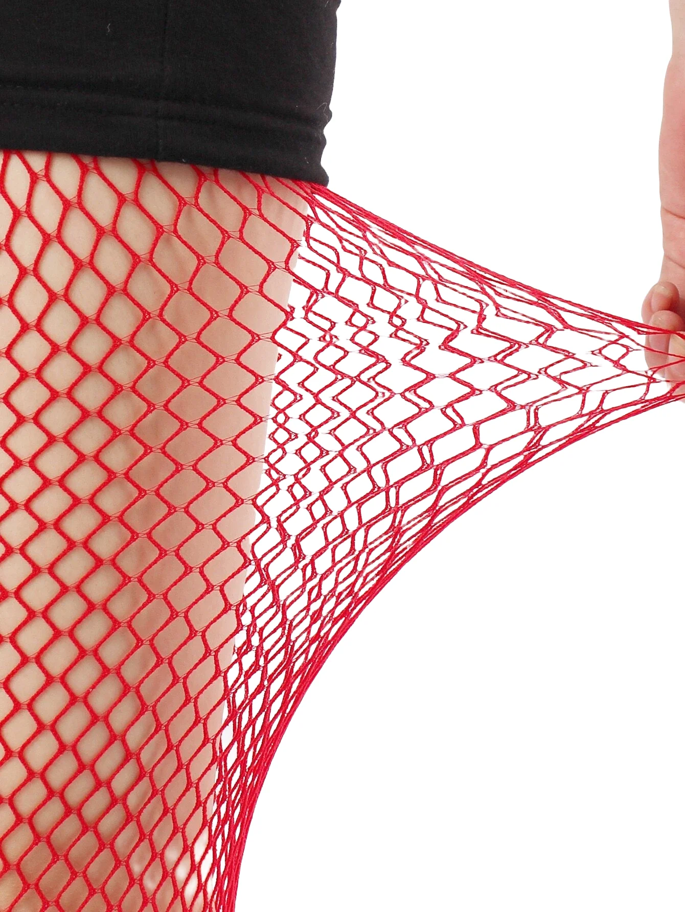 Women's Footless Fishnet Ankle Tights Plus Size High Waist High Stretch Large Size Net Leggings Stockings Can Be Wear 100kg