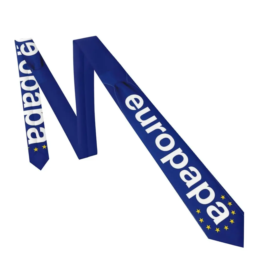 Joost Klein Europapa Tie Eurovisions 2024 Netherlands Tie Neck Ties Retro Casual Collar Tie Men Daily Wear Necktie Accessories