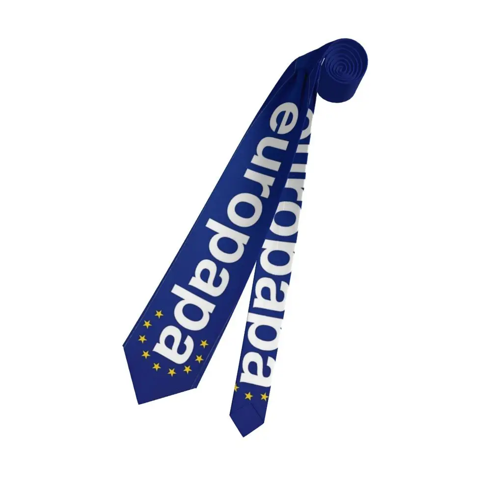 Joost Klein Europapa Tie Eurovisions 2024 Netherlands Tie Neck Ties Retro Casual Collar Tie Men Daily Wear Necktie Accessories