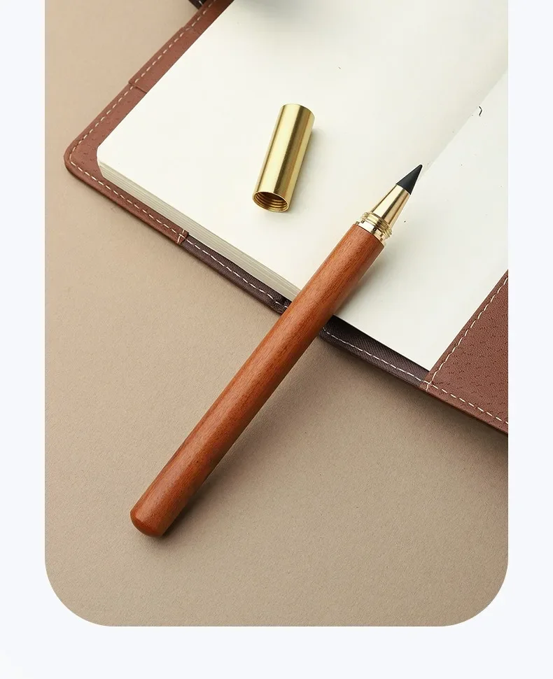 Wooden Unlimited Writing Pencil HB with Pen Tip Eternal Drawing Painting Infinity Pen Art School Supplies Stationery