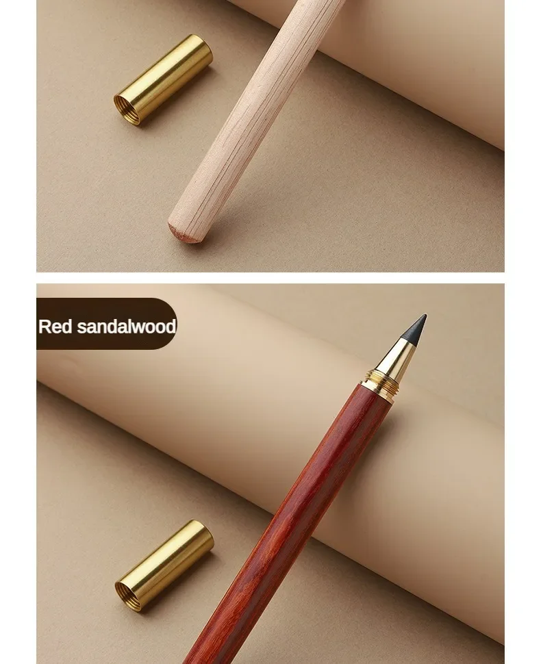 Wooden Unlimited Writing Pencil HB with Pen Tip Eternal Drawing Painting Infinity Pen Art School Supplies Stationery