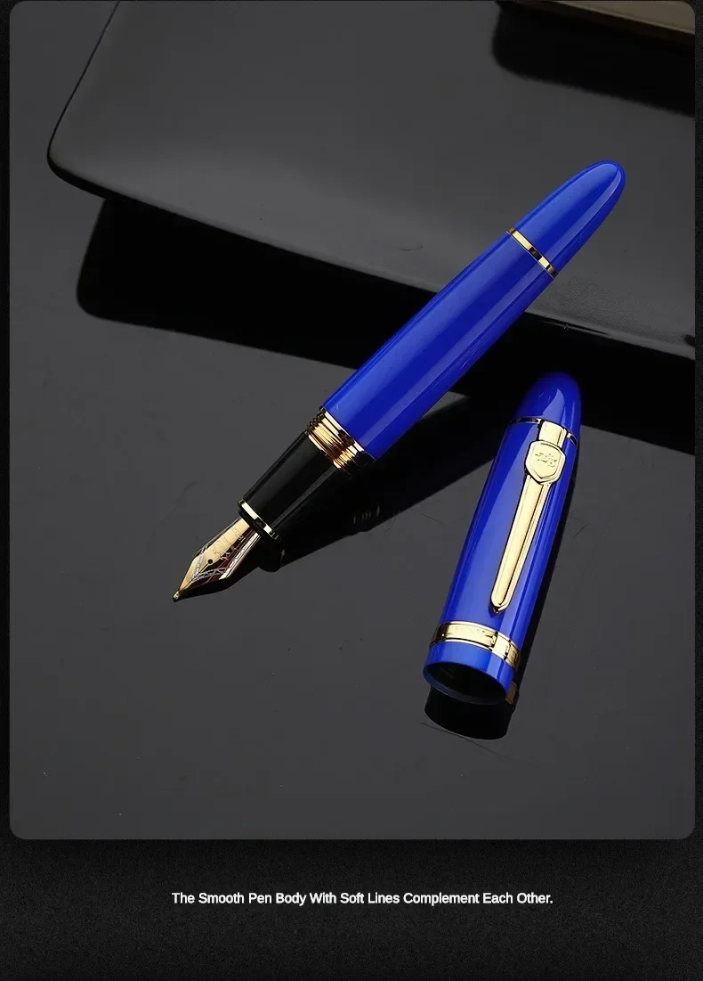Jinhao 159 Fountain Pen High Quality Metal Luxury Elegant Executive Pen Writing Inking Pens Office School Supplies Stationery