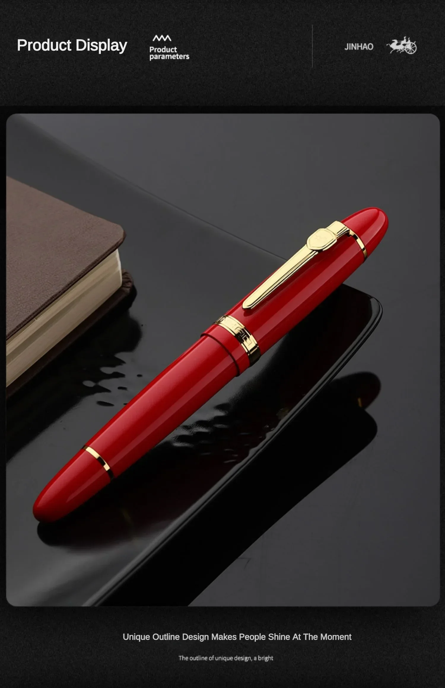 Jinhao 159 Fountain Pen High Quality Metal Luxury Elegant Executive Pen Writing Inking Pens Office School Supplies Stationery