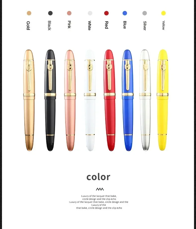 Jinhao 159 Fountain Pen High Quality Metal Luxury Elegant Executive Pen Writing Inking Pens Office School Supplies Stationery