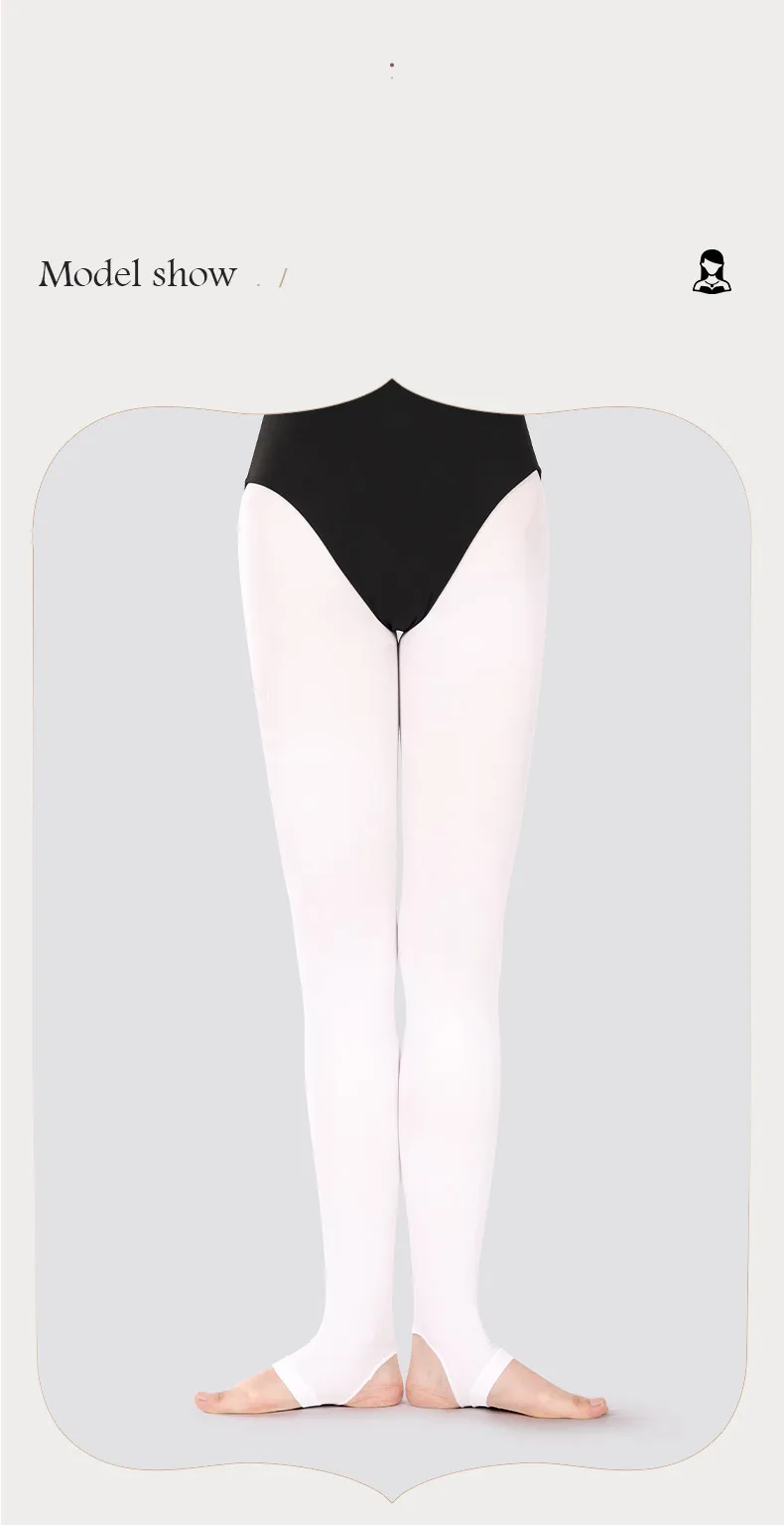 60D Girls Stirrup Tights Women Stirrup Dance Tights Ultra Soft Ballet Tights Hold and Stretch Stirrup Legging for Dancing/School