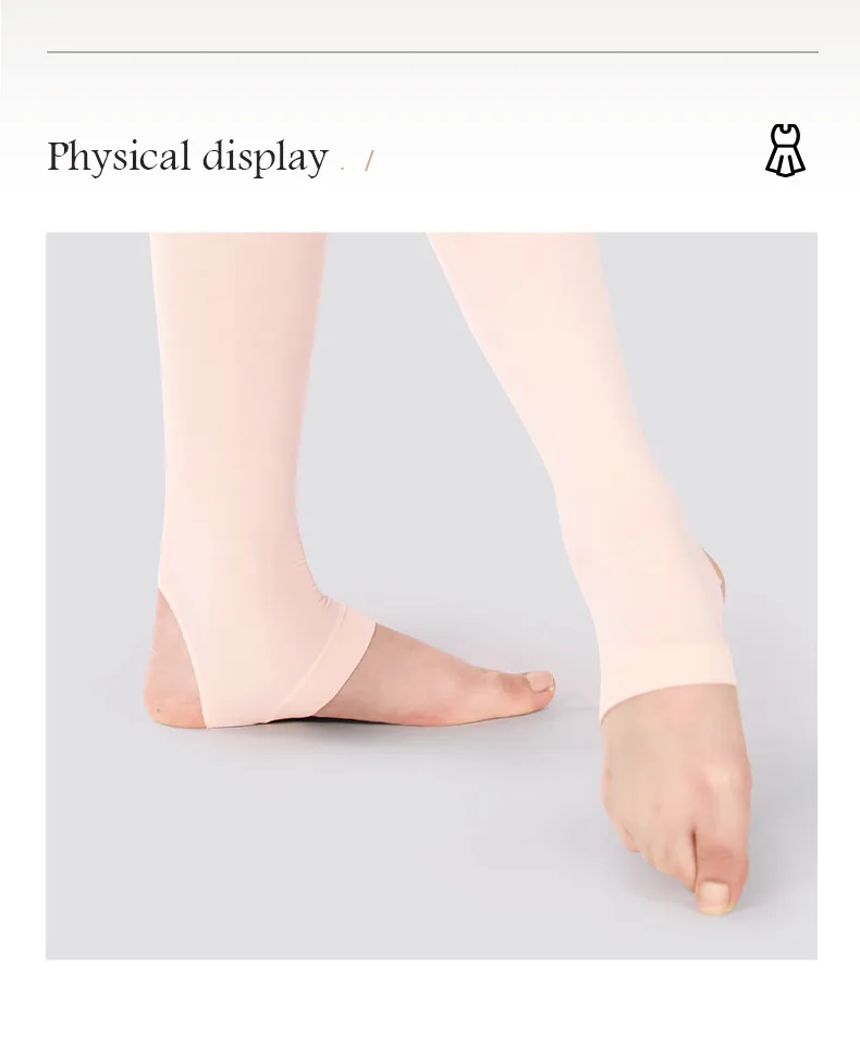 60D Girls Stirrup Tights Women Stirrup Dance Tights Ultra Soft Ballet Tights Hold and Stretch Stirrup Legging for Dancing/School