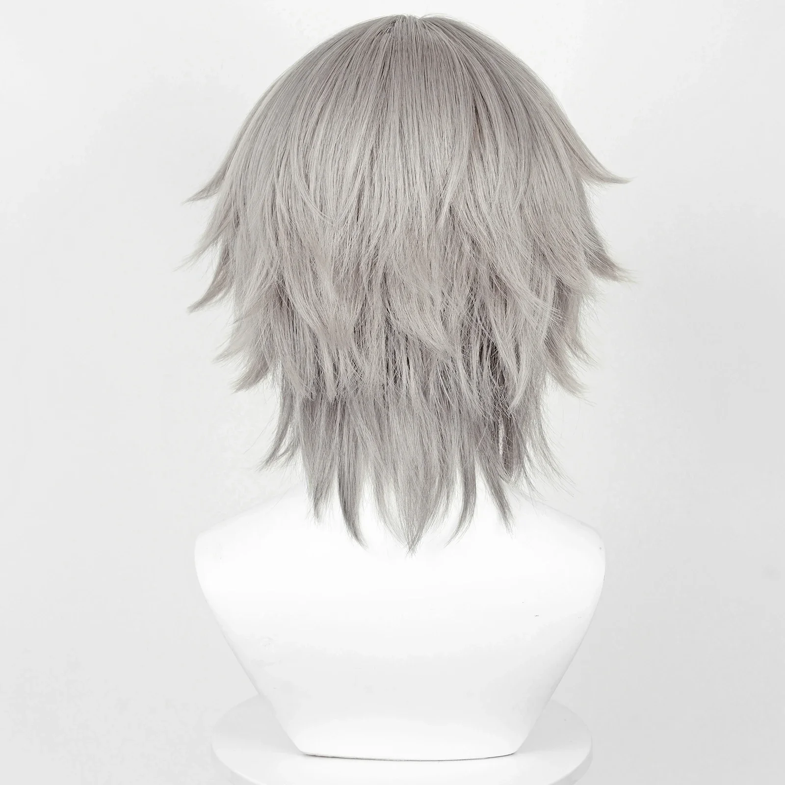 Game Honkai: Star Rail Trailblazer Caelus Stelle Cosplay Wigs with Bangs Synthetic Long Short Straight Gray Hair Wig for Party