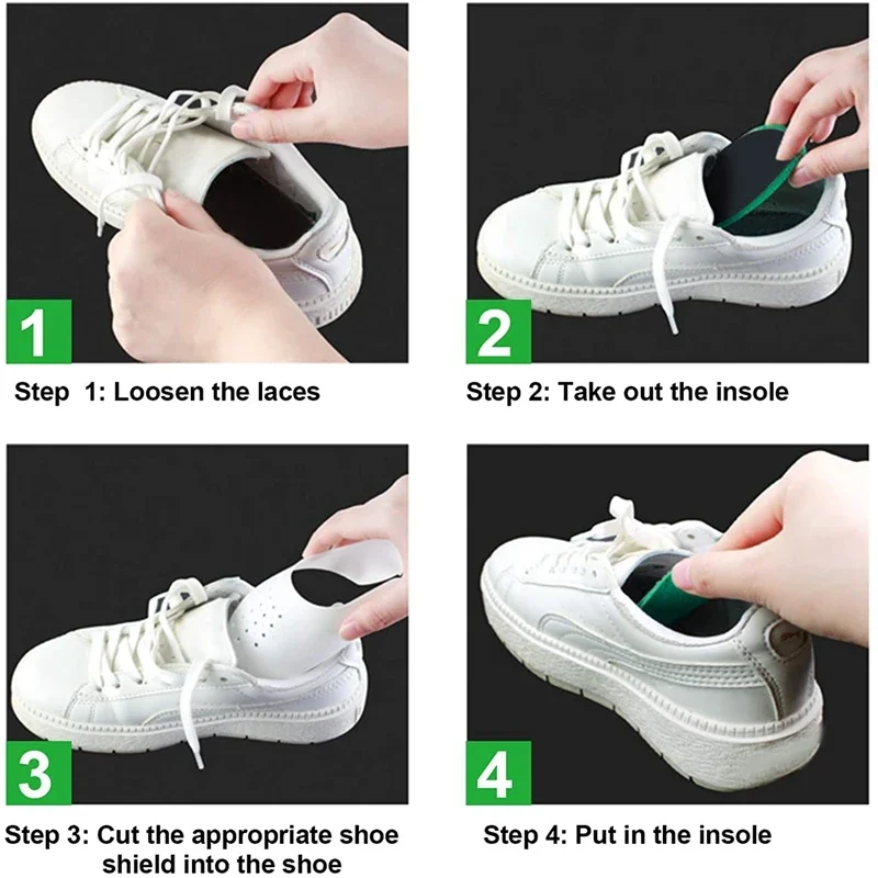 Shoe Protector Shield Sneakers Shoes Accesories Shoe Crease Protector Toe Cap Support Shoe Protector Stretcher Head Shield