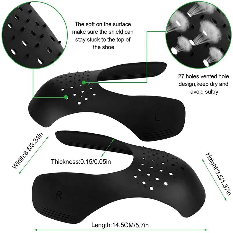 Shoe Protector Shield Sneakers Shoes Accesories Shoe Crease Protector Toe Cap Support Shoe Protector Stretcher Head Shield