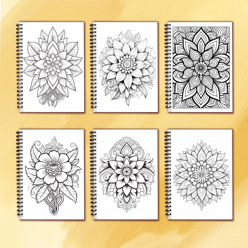 Spiral Coloring Book -30 Sheets Adult Coloring Book, 11.3 X 8.3 Inches, 100g Thick Paper, Drawing Book, Homecoming Holiday Gift