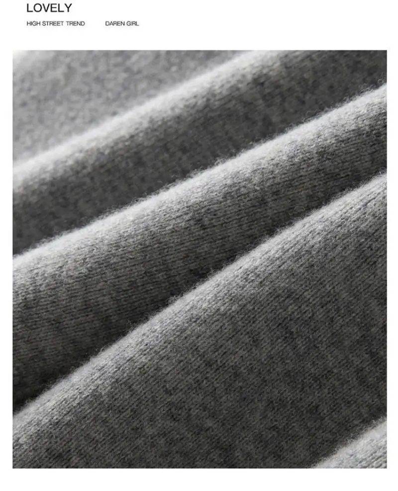 Thick Warm Knitted Casual Chic Basic Soft Elastic High Waist Women's Pants Korean Fashion Straight Ankle-Length Pants For Women