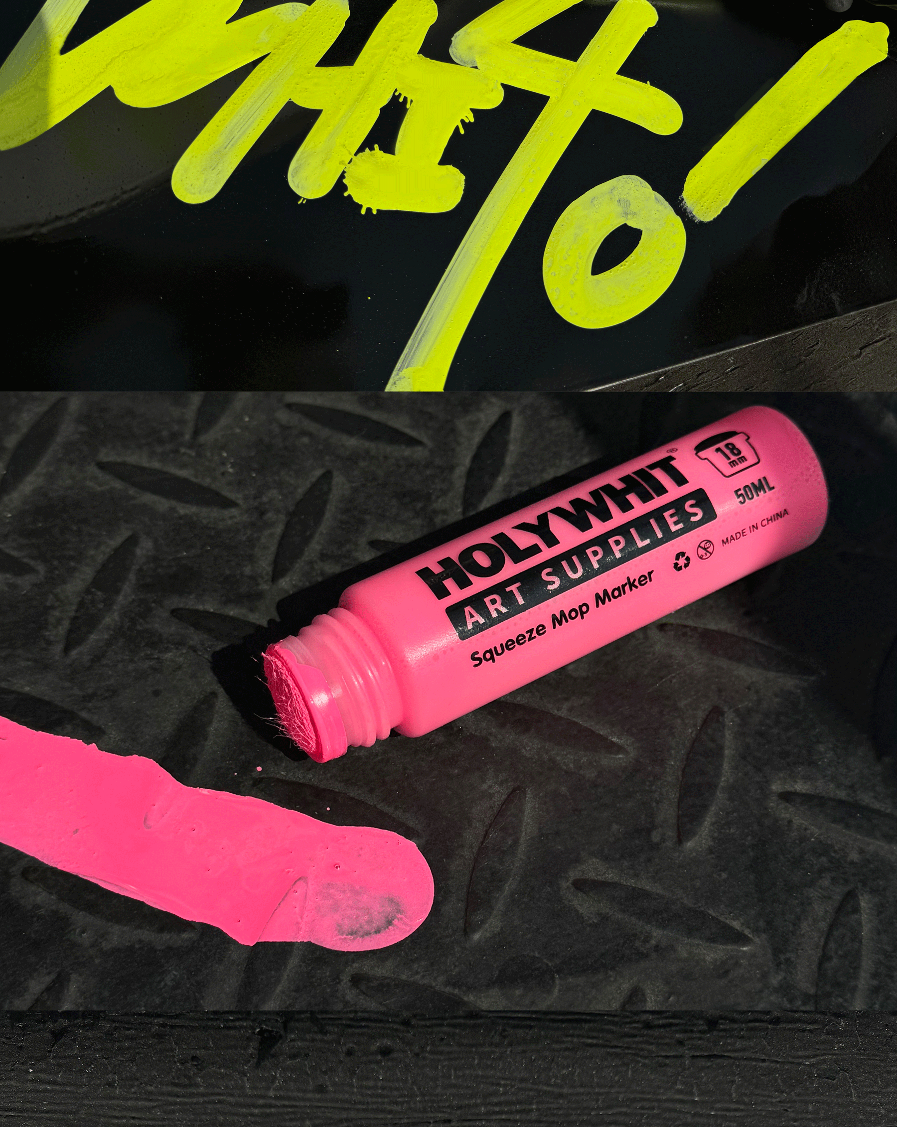 50ml Graffiti Flow Pen Signature Pen 18MM Round Tip Waterproof Oil Marker With Ink Art Supplies Fluorescent Paint Marker