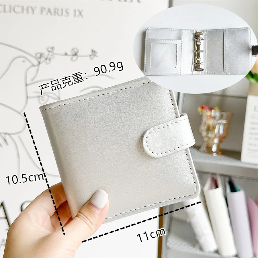 A5 A6 A8 SliverGold PU DIY Binder Notebook Cover Diary Agenda Planning Paper Cover School Stationery