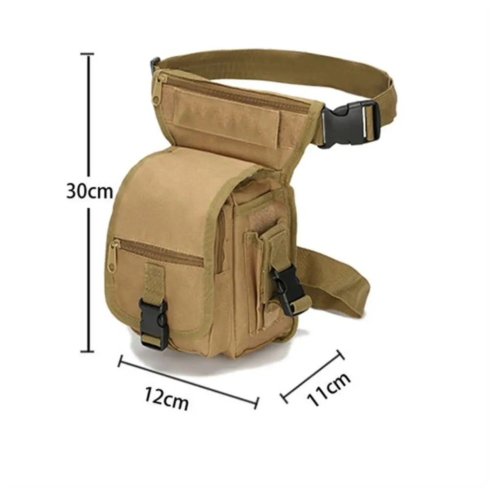 Men's Waterproof Leg Bag Hip Drop Belt Waist Fanny Pack Oxford Cloth Hiking Camping Outdoor Sports Travel