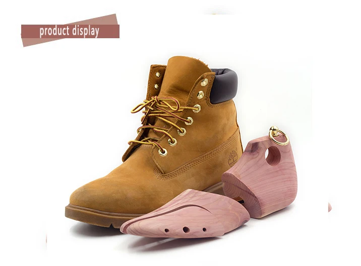 Men's and Women's Single Tube Adjustable Red Cedar Short Boots Wood Shoe Tree