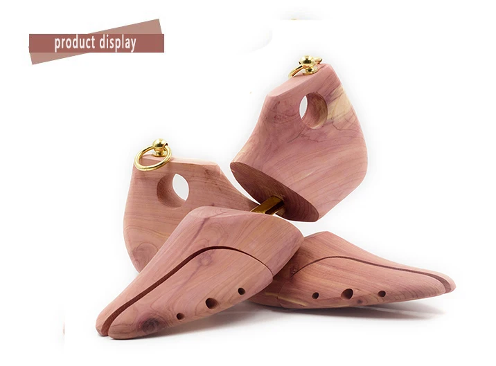 Men's and Women's Single Tube Adjustable Red Cedar Short Boots Wood Shoe Tree