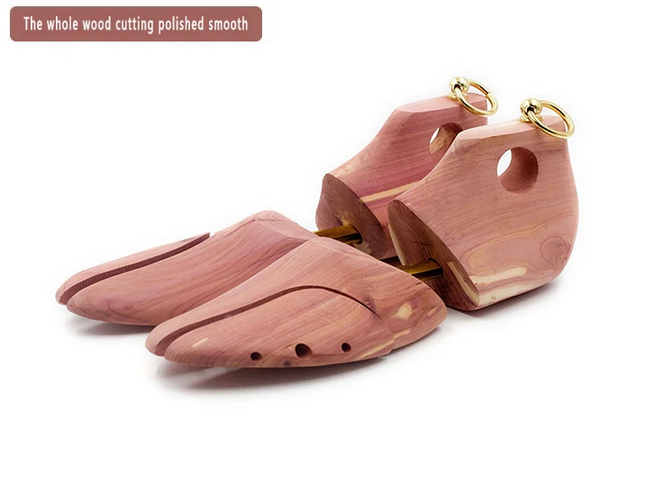 Men's and Women's Single Tube Adjustable Red Cedar Short Boots Wood Shoe Tree