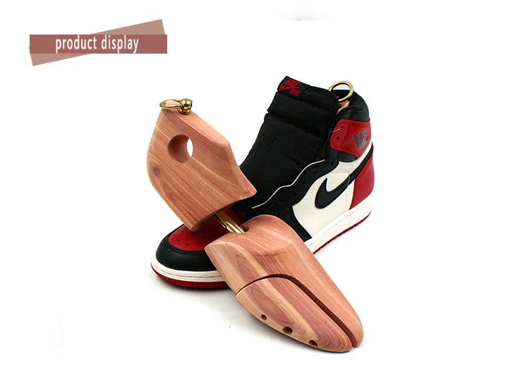 Men's and Women's Single Tube Adjustable Red Cedar Short Boots Wood Shoe Tree