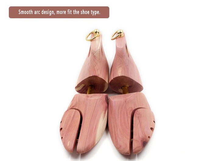 Men's and Women's Single Tube Adjustable Red Cedar Short Boots Wood Shoe Tree