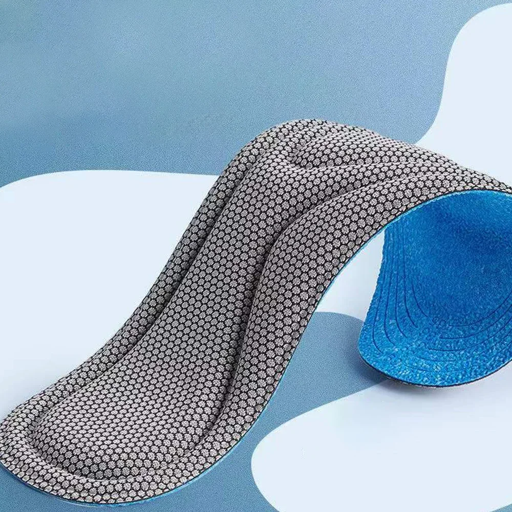 4pcs Memory Foam Orthopedic Insoles for Shoes Men Women Nano Antibacterial Deodorization Insole Sweat Absorption Running Cushion