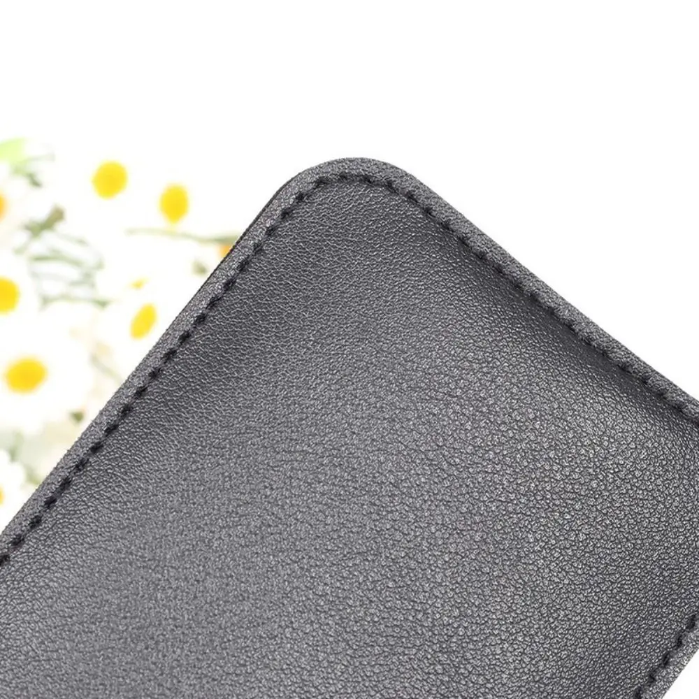 Pull-out Type Mini Card Wallet Creative 5 Card Pockets PU Leather Business Card Case Laminated Concealed ID Card Holder Women
