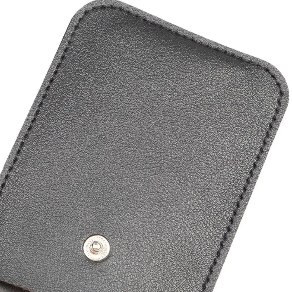 Pull-out Type Mini Card Wallet Creative 5 Card Pockets PU Leather Business Card Case Laminated Concealed ID Card Holder Women
