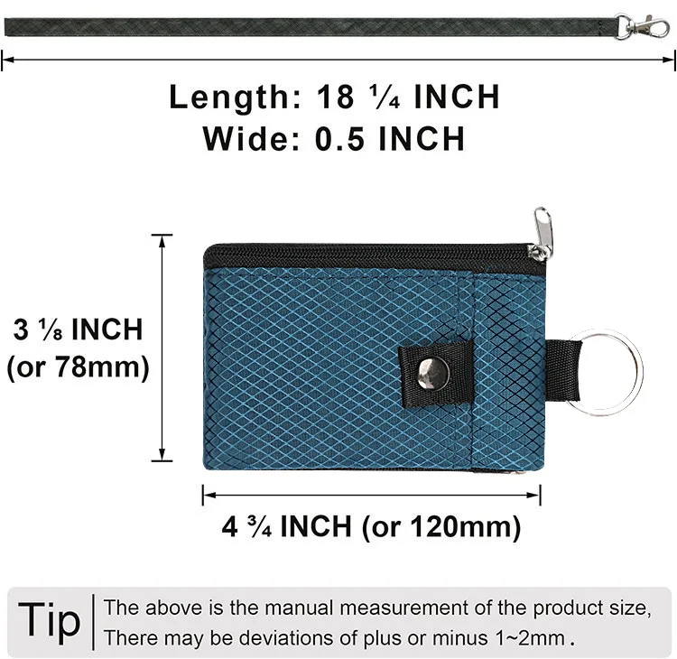RFID portable coin purse Signal shielding anti-theft credit card swiping bag storage hanging for key kids chain earphone leather