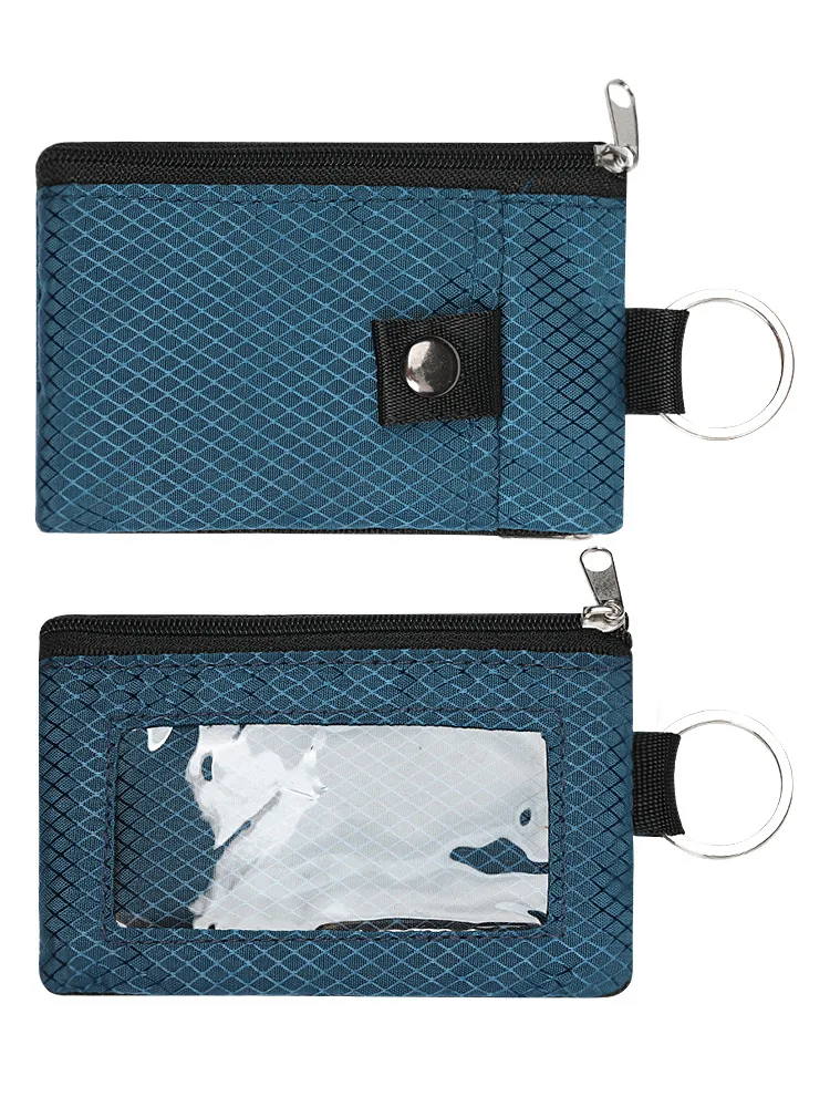 RFID portable coin purse Signal shielding anti-theft credit card swiping bag storage hanging for key kids chain earphone leather
