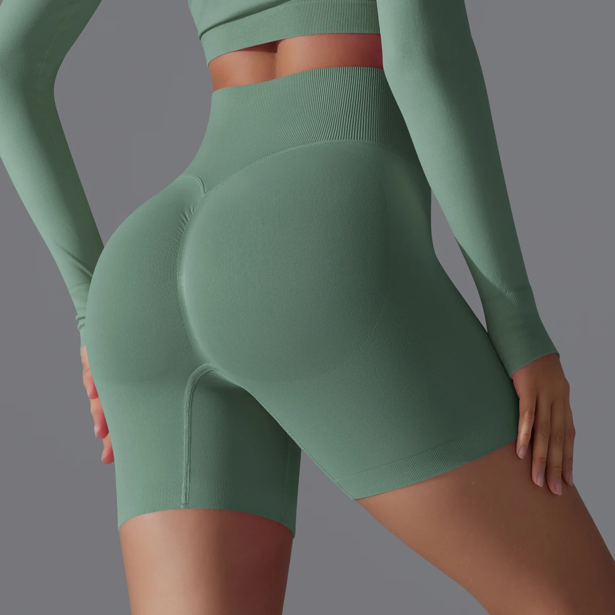 Women Shorts Seamless Yoga Sports Shorts For Women Cycling Jogging Fitness High Waist Push Up Gym Shorts Leggings Yoga Clothing