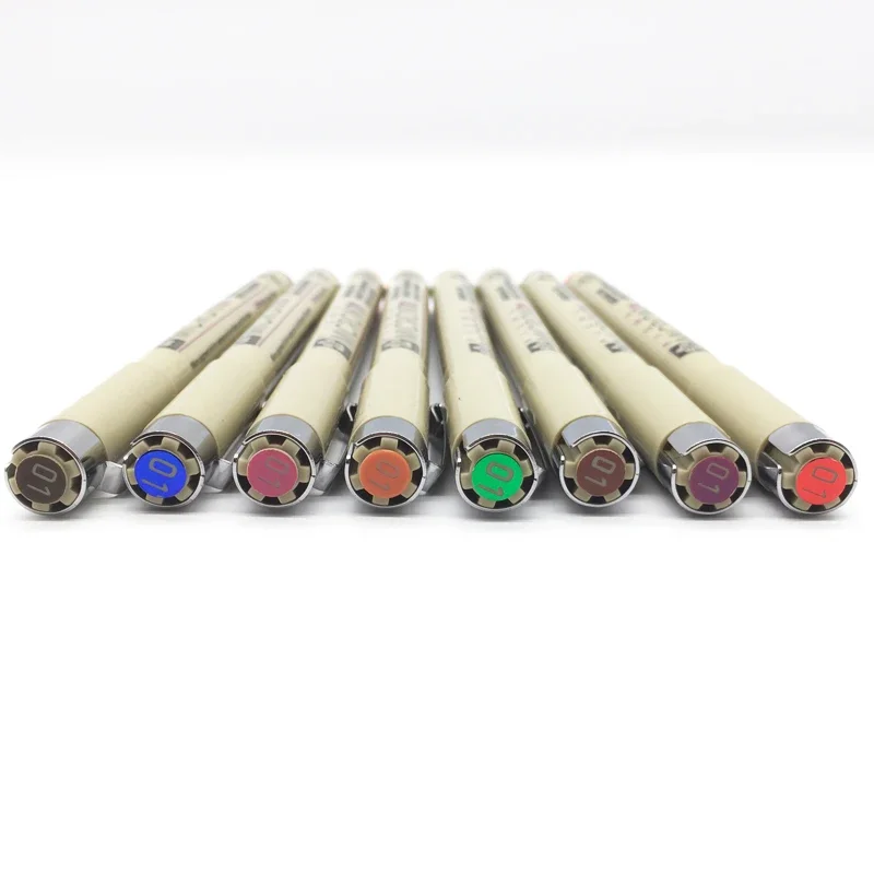 Pack of 8,Sakura Pigma Micron Pen Set 0.25mm Color Fineliner Drawing Lines Marker Pen School Student Art Supplies Supplies