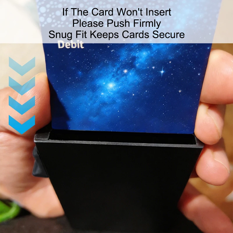 RFID Blocking Credit Card Holder Wallets Men Slim Minimalist Wallet Cardholder Case Anti Theft Metal Case Money Bag Purse Travel