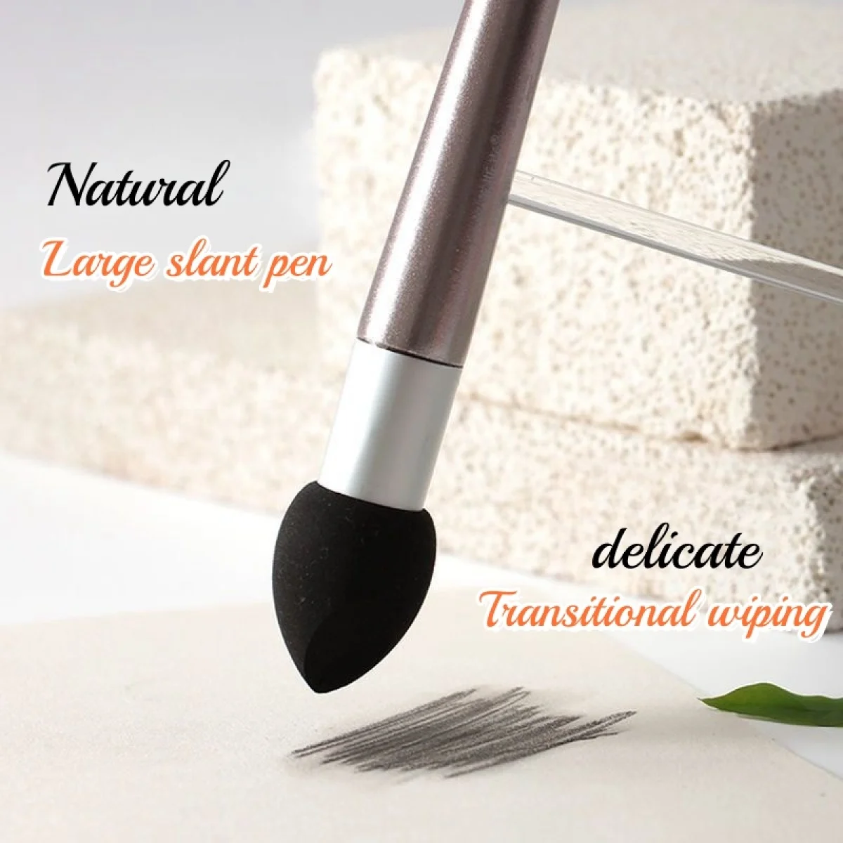 3Pcs Artist Blending Pen Washable Sketch Rubbing Sponge Brush Reusable Drawing Art Blenders Correcting Lightening & Highlight