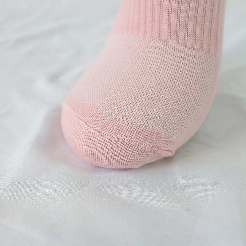 6 Pairs Women Short Socks Sports Cotton Anti Slip Slippers Fitness Training Protecting Heel Ear Short Sports Socks Silicon