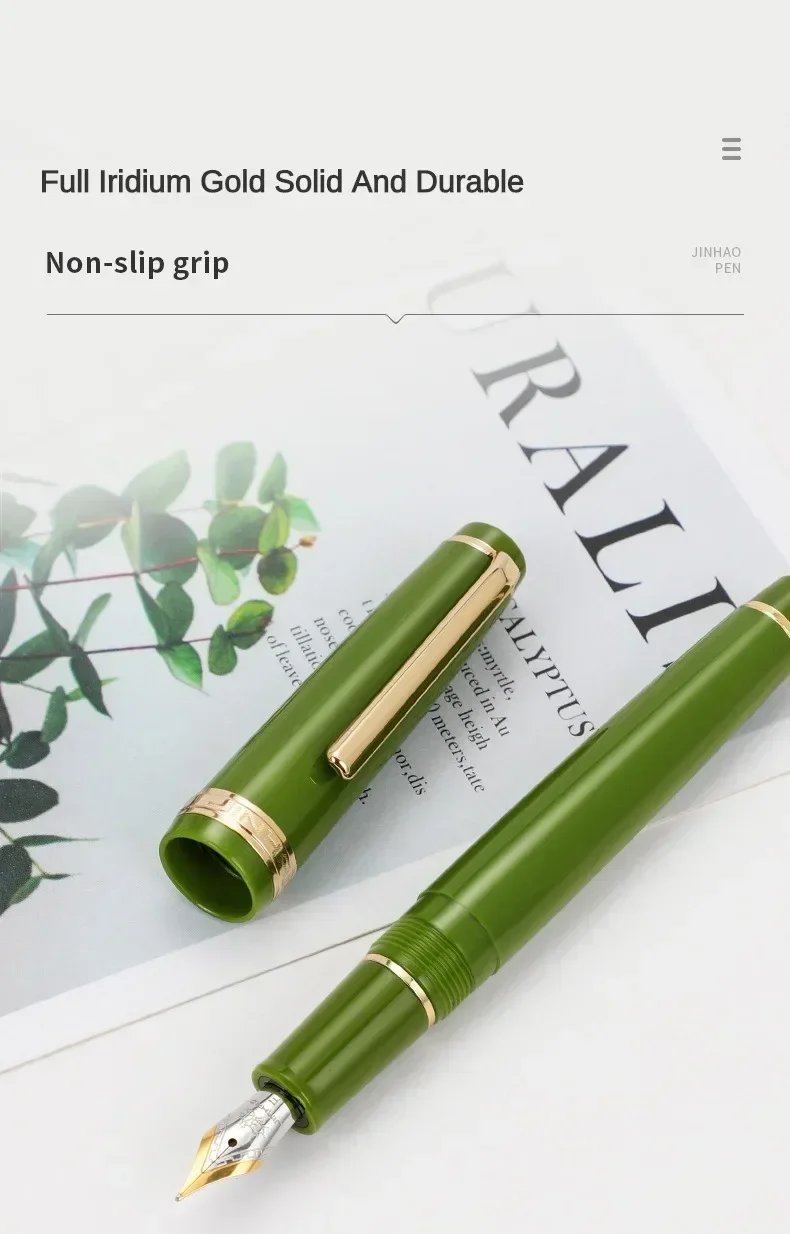 Jinhao 82 Fountain Pen Silver Clip EF/F/M Fine Nib Acrylic Ink Pen Luxury Writing Pen Stationery Business Office School Supplies