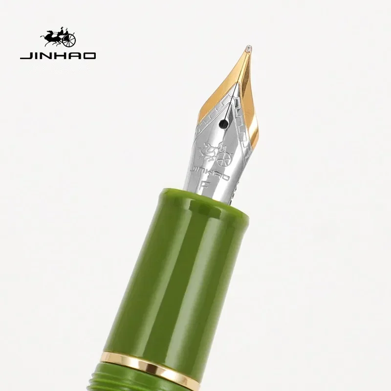 Jinhao 82 Fountain Pen Silver Clip EF/F/M Fine Nib Acrylic Ink Pen Luxury Writing Pen Stationery Business Office School Supplies