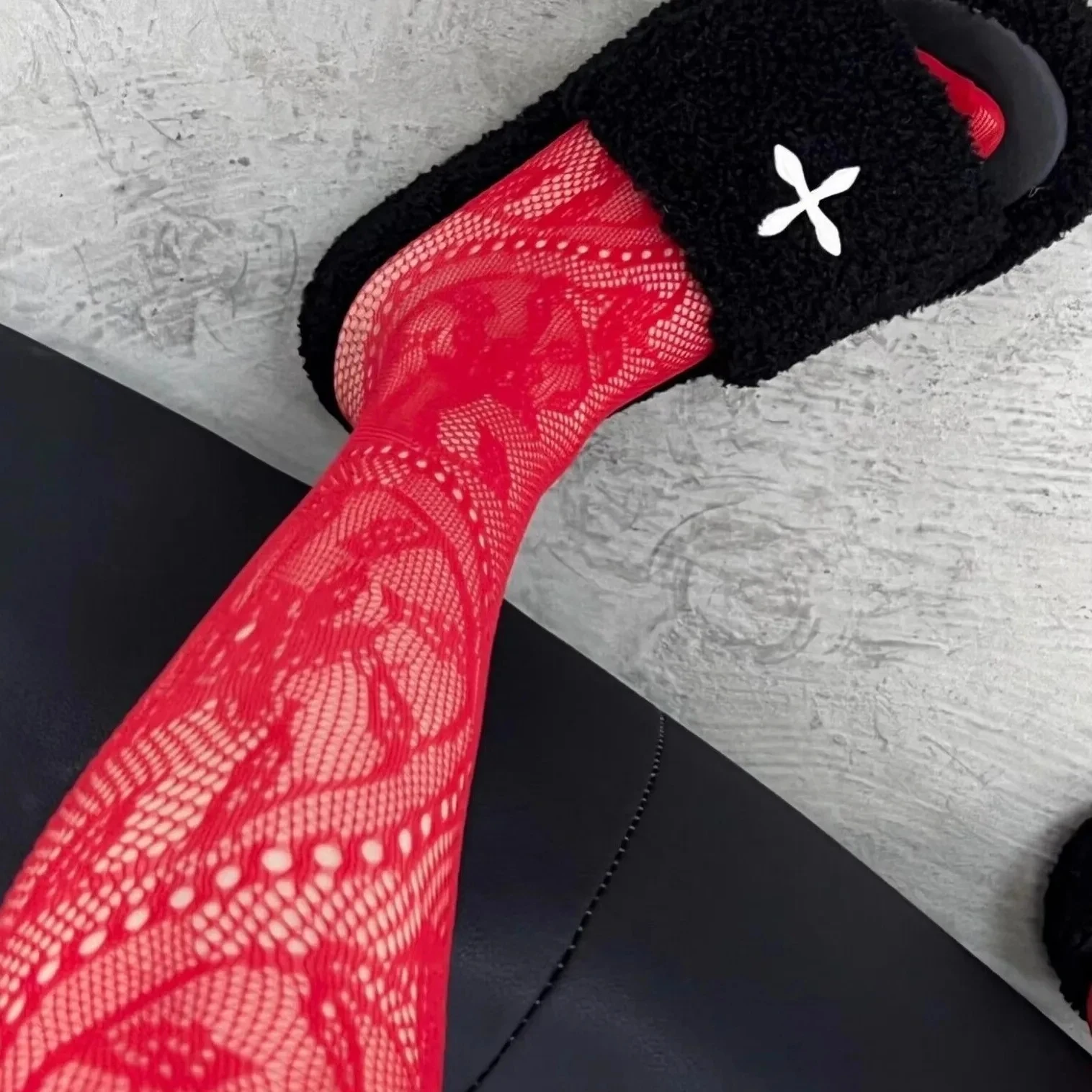 Women's Y2k Fishnet Styling Fashion Colored Tights One Size Purple Vine Gothic Carriage Wheel Patterned Tights Hosiery Stockings